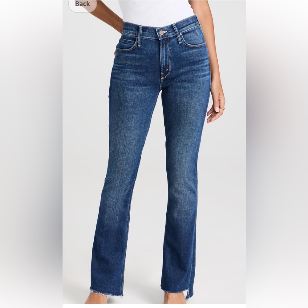 MOTHER THE RUNAWAY STEP FRAY JEANS IN MANANA MI AMOR WASH SIZE 30